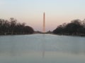 D. C. Washington monument sunset Royalty Free Stock Photo