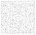 2D CAD drawing of Islamic geometric pattern. Islamic patterns use elements of geometry that are repeated in their designs. Royalty Free Stock Photo