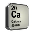 3d Calcium element Royalty Free Stock Photo