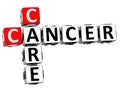 3D Cancer Care Crossword Royalty Free Stock Photo