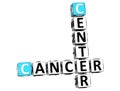 3D Cancer Center Crossword Royalty Free Stock Photo