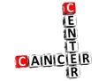 3D Cancer Center Crossword Royalty Free Stock Photo
