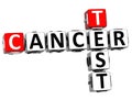 3D Cancer Test Crossword Royalty Free Stock Photo