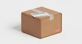 Closed Cardboard Shipping Box Isolated â Package Delivery Concept Royalty Free Stock Photo