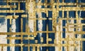 3d carpet mural wallpaper. Golden, blue texture. Modern Nordic black and golden modern wall decor. 3d abstract marble wallpaper Royalty Free Stock Photo