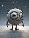 3D cartoon character, artwork, 3D Artwork, 3D Illustration, 3D head and arms