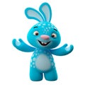 3D cartoon character, easter bunny