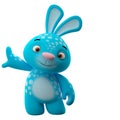 3D cartoon character, easter bunny