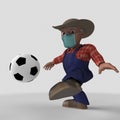 3D Cartoon Farmer Character