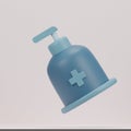 3D Cartoon Low Poly Soap Bottle Icon