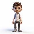 3d Cartoon Model Preview: Caden In Sony Alpha A7 Iii Style Royalty Free Stock Photo