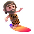 3d Caveman goes surfing