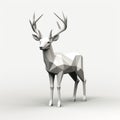 3d Cel Shaded Deer Full Body Looking At Camera