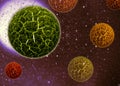 3d cell virus Royalty Free Stock Photo