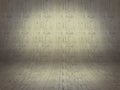 Realistic 3D presentation empty room - floor cement background