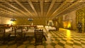 3D CG rendering of the banquet hall
