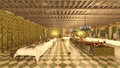 3D CG rendering of the banquet hall