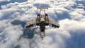 3D CG rendering of fighter aircraft