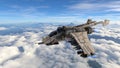 3D CG rendering of fighter aircraft