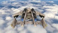 3D CG rendering of fighter aircraft