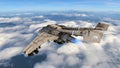 3D CG rendering of fighter aircraft