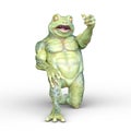 3D CG rendering of Frog human