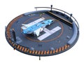 3D CG rendering of helipad