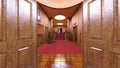 3D CG rendering of Hotel entrance