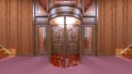 3D CG rendering of Hotel entrance