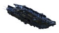 3D CG rendering of space ship Royalty Free Stock Photo