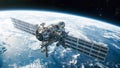 3D CG rendering of space station. High resolution image. 3D illustration