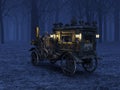 3D CG rendering of Steam Hearse