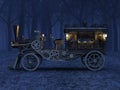 3D CG rendering of Steam Hearse