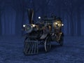 3D CG rendering of Steam Hearse