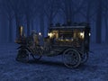 3D CG rendering of Steam Hearse