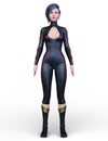 3D CG rendering of super woman