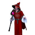 3D CG rendering of wizard