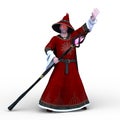 3D CG rendering of wizard