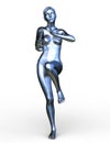 3D CG rendering of woman statue