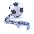 3d Chained soccer ball