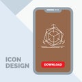 3d, change, correction, modification, object Line Icon in Mobile for Download Page