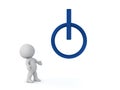 3D Character and an Input Output Symbol