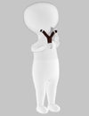 3d character , man slingshot Royalty Free Stock Photo