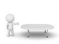 3D Character Showing Table