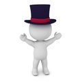 3D Character with Top Hat