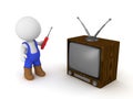 3D Character tries to repair television