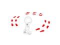 3D Character walking in circles and thinking