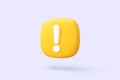 3d check wrong icon isolated on white background. negative check list button choice for false, correct, tick, problem, fail on