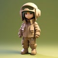 3d Child Model In Ilya Kuvshinov Style Costume And Gear