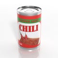 3D chili sauce metallic can